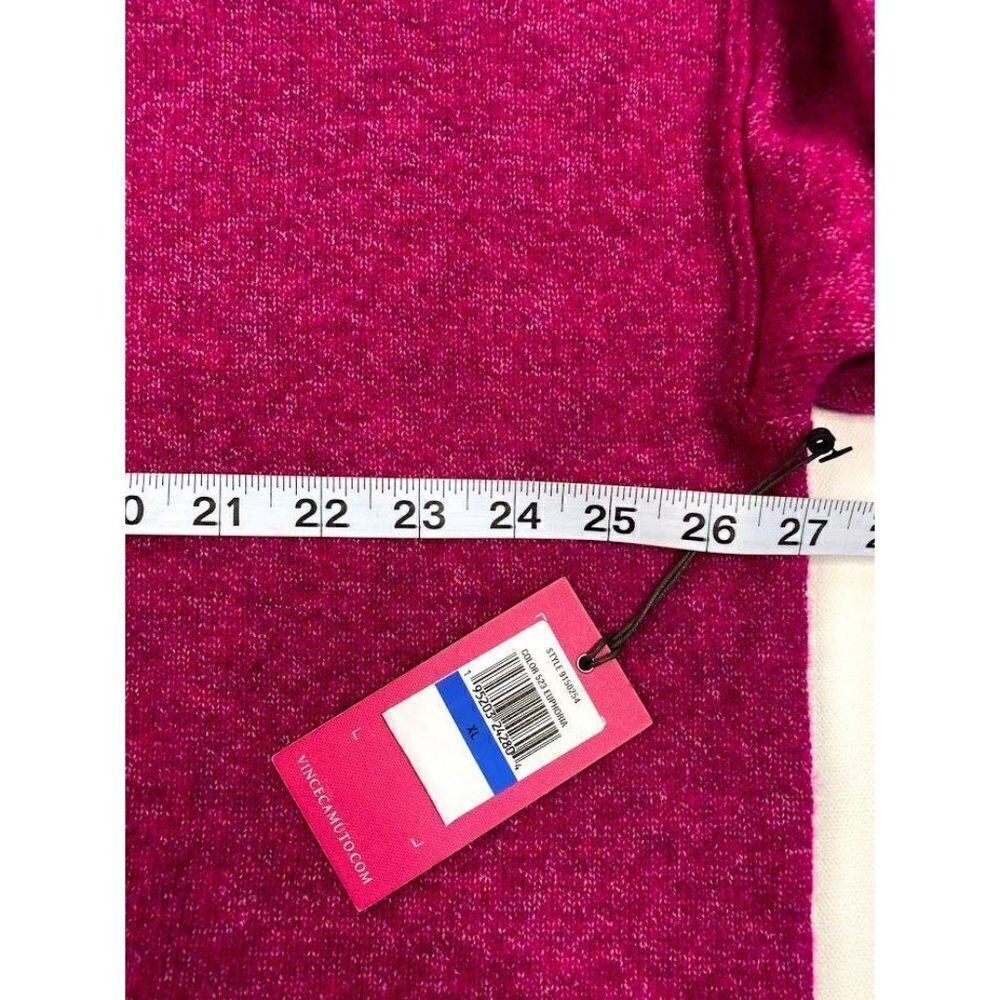 Vince Camuto Sweater Top XL Women's Cozy Crewneck Front Seam NEW - Picture 5 of 8